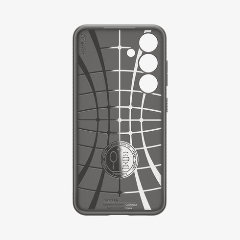 ACS07287 - Galaxy S24 Ultra Case Liquid Air in Matte Black showing the back
